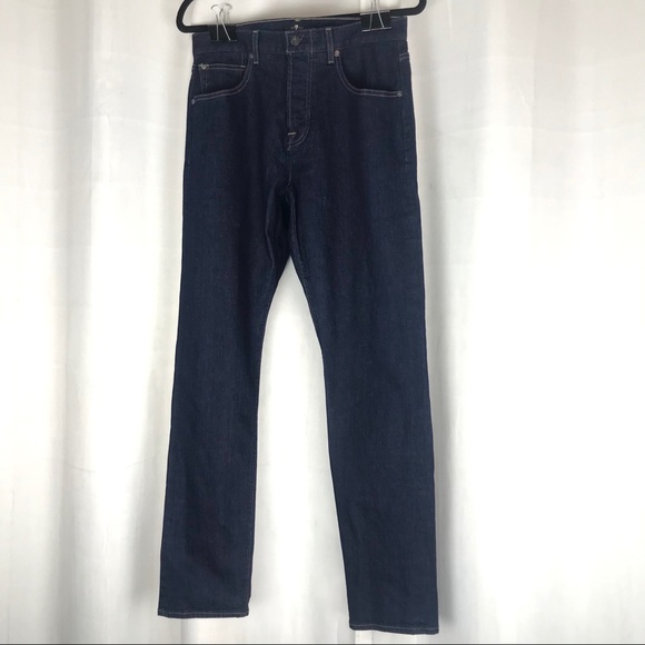 7 For All Mankind Adrien Slim Taper Dark Jeans - Picture 3 of 8